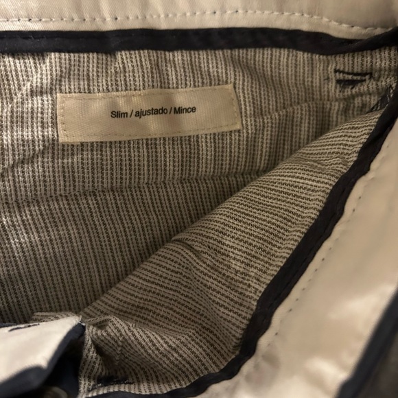 Good Threads  Mens 30W Navy Blue Slim fit Chinos. NWT - Picture 3 of 7